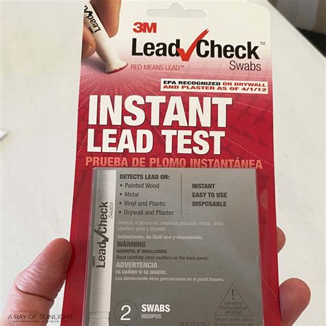 lead paint test kit lowes|sherwin williams lead test kit.